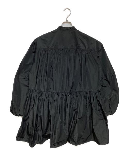 LE PHIL（ル フィル）LE PHIL (ル フィル) ライトタフタギャザーブラウス ブラック サイズ:Freeの古着・服飾アイテム