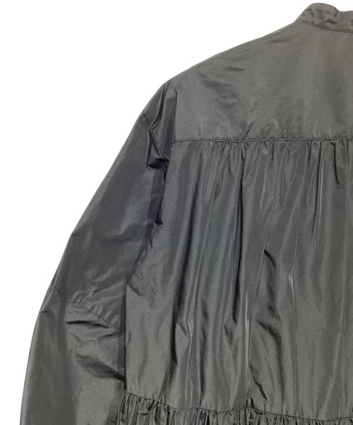 LE PHIL（ル フィル）LE PHIL (ル フィル) ライトタフタギャザーブラウス ブラック サイズ:Freeの古着・服飾アイテム