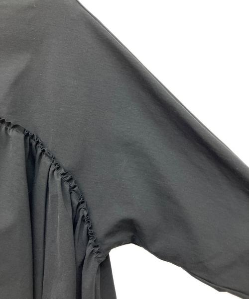 Curensology（カレンソロジー）Curensology (カレンソロジー) ポンチギャザープルオーバーブラウス ブラック サイズ:Freeの古着・服飾アイテム