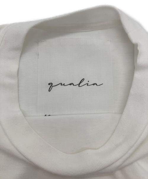 QUALIA（クオリア）QUALIA (クオリア) long sleeve T shirt ホワイト サイズ:Freeの古着・服飾アイテム