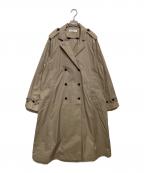 deresデレス）の古着「Winona/weightlessness silk trench coat」｜モカ