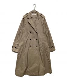 deres（デレス）の古着「Winona/weightlessness silk trench coat」｜モカ