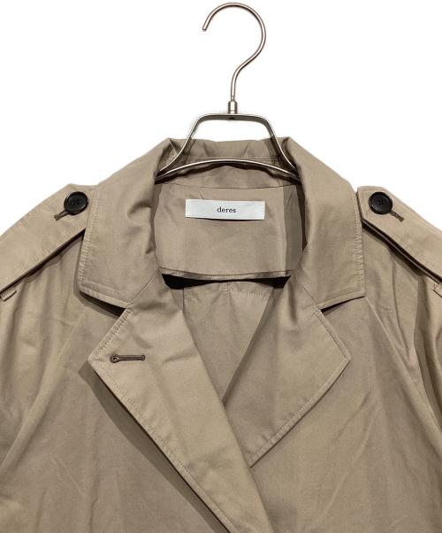 deres（デレス）deres (デレス) Winona/weightlessness silk trench coat モカ サイズ:Free 未使用品の古着・服飾アイテム
