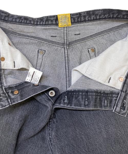 THE BLUEST OVERALLS（ザ ブルーエスト オーバーオールズ）THE BLUEST OVERALLS (ザ ブルーエスト オーバーオールズ) BIG T DENIM PANTS ブラック サイズ:81cm(W32)の古着・服飾アイテム
