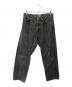 THE BLUEST OVERALLS（ザ ブルーエスト オーバーオールズ）の古着「BIG T DENIM PANTS」｜ブラック