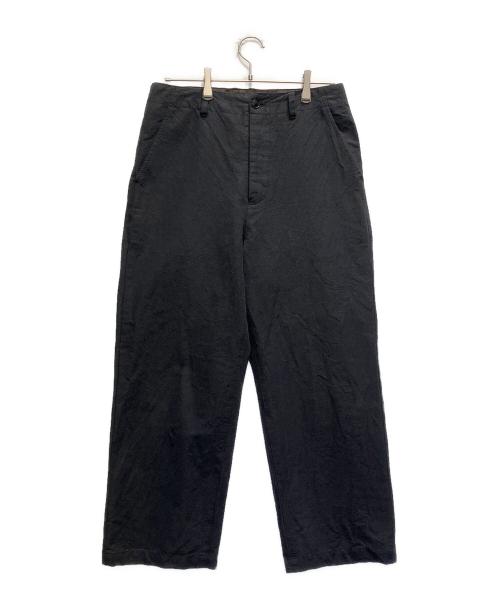 confect（コンフェクト）CONFECT (コンフェクト) コットンリネンウール馬布ワイドパンツ ブラック サイズ:3の古着・服飾アイテム