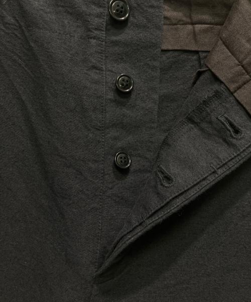 confect（コンフェクト）CONFECT (コンフェクト) コットンリネンウール馬布ワイドパンツ ブラック サイズ:3の古着・服飾アイテム