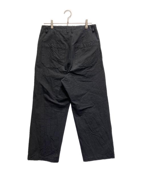 confect（コンフェクト）CONFECT (コンフェクト) コットンリネンウール馬布ワイドパンツ ブラック サイズ:3の古着・服飾アイテム