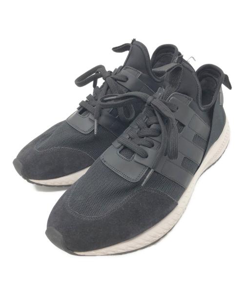 WH（ダブルエイチ）WH (ダブルエイチ) ニットスニーカー ブラック サイズ:不明の古着・服飾アイテム