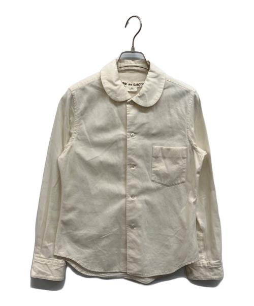 COMME des GARCONS（コムデギャルソン）COMME des GARCONS (コムデギャルソン) ラウンドカラーシャツ アイボリー サイズ:XSの古着・服飾アイテム