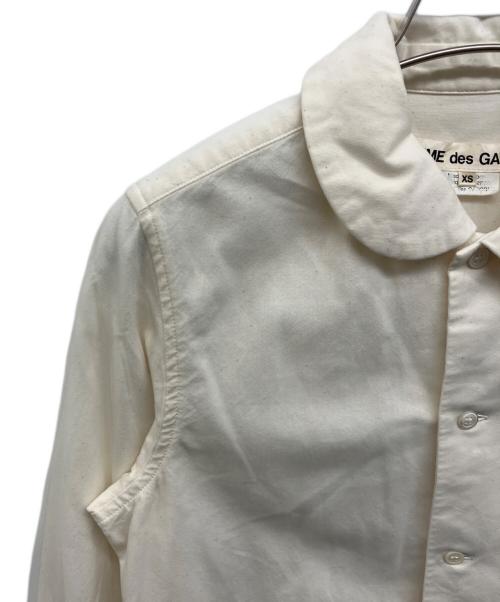 COMME des GARCONS（コムデギャルソン）COMME des GARCONS (コムデギャルソン) ラウンドカラーシャツ アイボリー サイズ:XSの古着・服飾アイテム