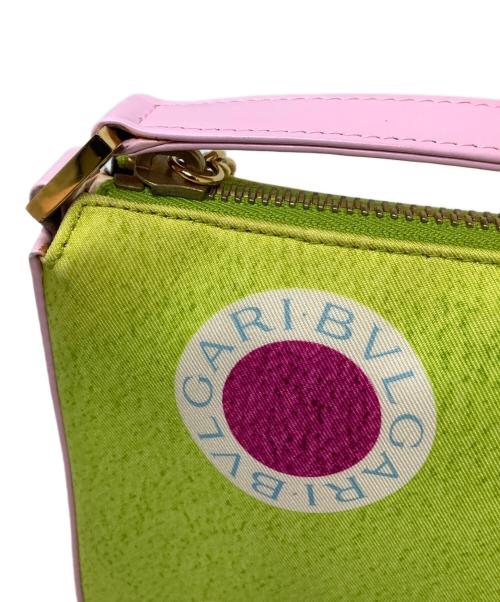 BVLGARI（ブルガリ）BVLGARI (ブルガリ) アクセサリーポーチ　BVLGARI（ブルガリ）　ブルガリブルガリ　PAEIEM ピンク/ネオングリーンの古着・服飾アイテム