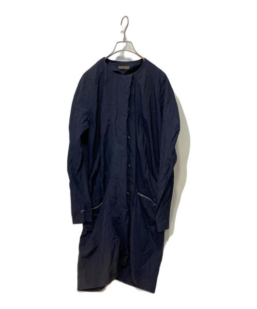 Y's（ワイズ）Y's (ワイズ) ノーカラーコート ネイビー サイズ:FREEの古着・服飾アイテム