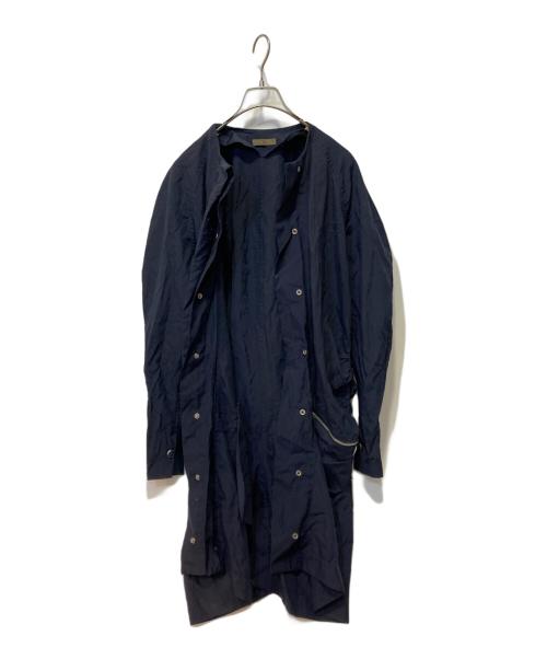 Y's（ワイズ）Y's (ワイズ) ノーカラーコート ネイビー サイズ:FREEの古着・服飾アイテム