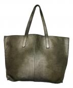 GIORGIO BRATOジョルジョブラッド）の古着「USED加工メタリックトートバッグ」｜グレー