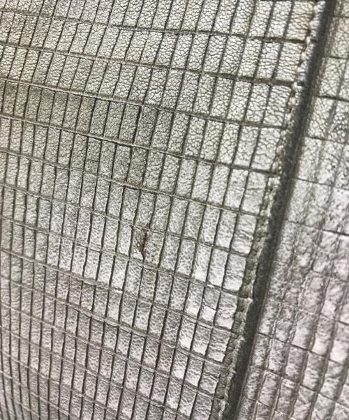 GIORGIO BRATO（ジョルジョブラッド）GIORGIO BRATO (ジョルジョブラッド) USED加工メタリックトートバッグ グレーの古着・服飾アイテム