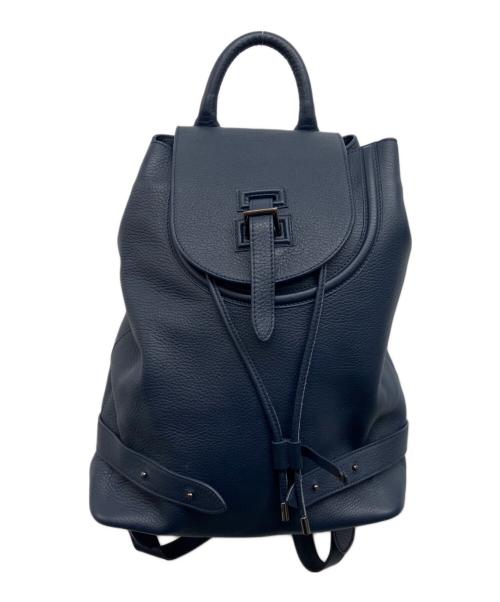 Meli Melo（メリ・メロ）Meli Melo (メリ・メロ) レザーバックパック ネイビーの古着・服飾アイテム