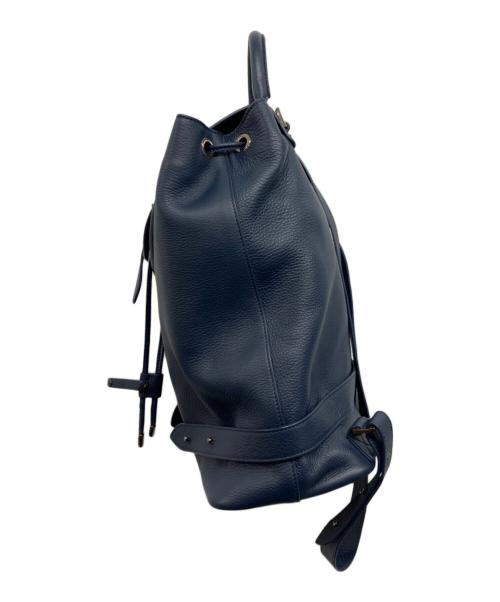 Meli Melo（メリ・メロ）Meli Melo (メリ・メロ) レザーバックパック ネイビーの古着・服飾アイテム