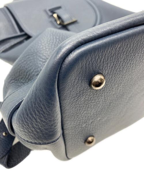 Meli Melo（メリ・メロ）Meli Melo (メリ・メロ) レザーバックパック ネイビーの古着・服飾アイテム