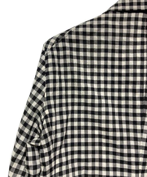 TAGLIATORE（タリアトーレ）TAGLIATORE (タリアトーレ) ギンガムチェック 2Bジャケット ブラック×ホワイト サイズ:48の古着・服飾アイテム