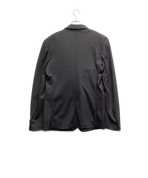 GIVENCHY（ジバンシィ）GIVENCHY (ジバンシィ) テープロゴ ジャージー シングル テーラードジャケット チャコールグレー サイズ:48の古着・服飾アイテム