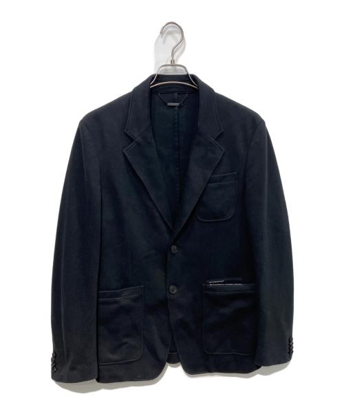 GIVENCHY（ジバンシィ）GIVENCHY (ジバンシィ) テープロゴ ジャージー シングルジャケット ブラック サイズ:46の古着・服飾アイテム