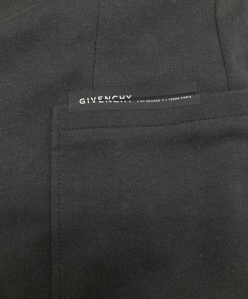 GIVENCHY（ジバンシィ）GIVENCHY (ジバンシィ) テープロゴ ジャージー シングルジャケット ブラック サイズ:46の古着・服飾アイテム