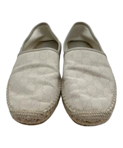 GUCCI（グッチ）GUCCI (グッチ) エスパドリーユ ベージュ サイズ: 左8 1/2　右8の古着・服飾アイテム