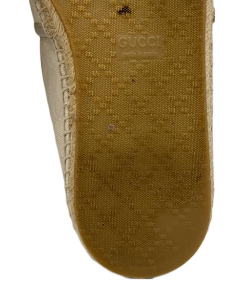 GUCCI（グッチ）GUCCI (グッチ) エスパドリーユ ベージュ サイズ: 左8 1/2　右8の古着・服飾アイテム