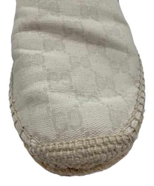 GUCCI（グッチ）GUCCI (グッチ) エスパドリーユ ベージュ サイズ: 左8 1/2　右8の古着・服飾アイテム