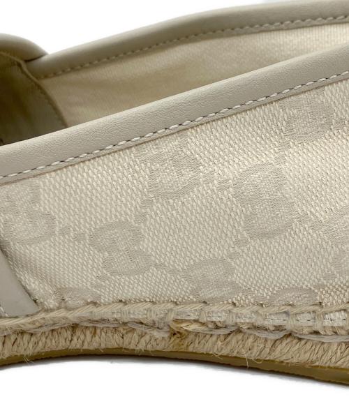 GUCCI（グッチ）GUCCI (グッチ) エスパドリーユ ベージュ サイズ: 左8 1/2　右8の古着・服飾アイテム