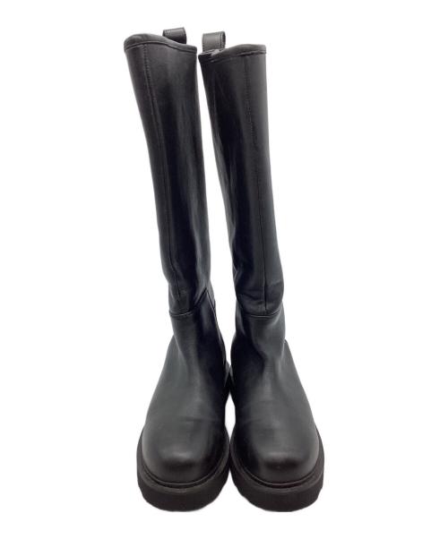 Caminando（カミナンド）Caminando (カミナンド) ライディングロングブーツ ブラック サイズ:7の古着・服飾アイテム
