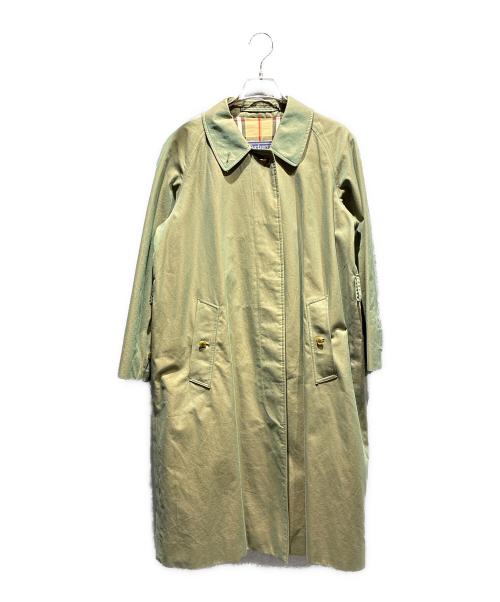 Burberry's（バーバリー）Burberry's (バーバリー) 玉虫ステンカラーコート オリーブ サイズ:6の古着・服飾アイテム