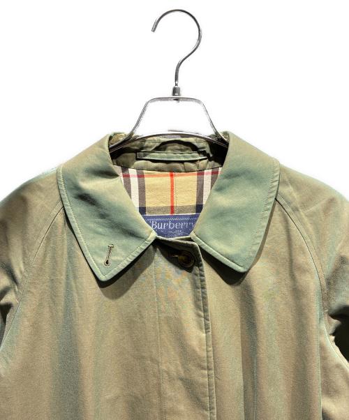 Burberry's（バーバリー）Burberry's (バーバリー) 玉虫ステンカラーコート オリーブ サイズ:6の古着・服飾アイテム