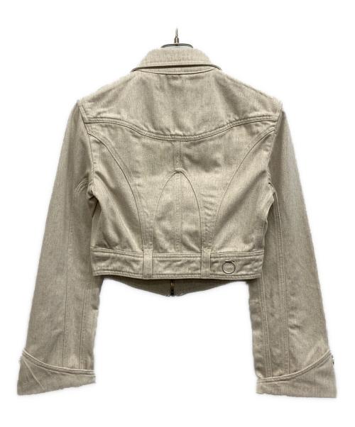 TRUSSARDI（トラサルディ）TRUSSARDI (トラサルディ) デニムショートジャケット ベージュ サイズ:XSの古着・服飾アイテム