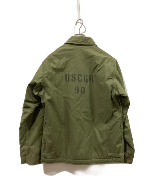 US ARMY（ユーエスアーミー）US ARMY (ユーエスアーミー) A-2 デッキジャケット カーキ サイズ:Mの古着・服飾アイテム