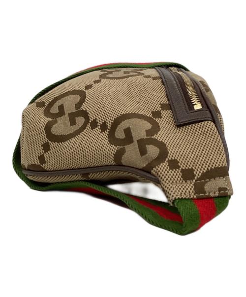 GUCCI（グッチ）GUCCI (グッチ) ジャンボGG ボディバッグ ブラウンの古着・服飾アイテム