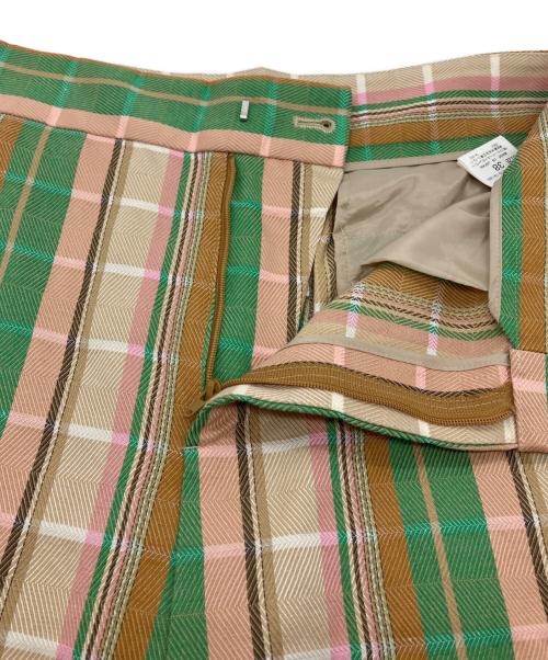 ANAYI（アナイ）ANAYI (アナイ) ヘリンボンチェックワイドパンツ ベージュ サイズ:SIZE 38の古着・服飾アイテム