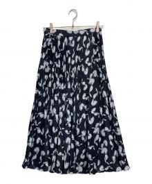 ANAYI（アナイ）の古着「チューリッププリントプリーツスカート」｜ネイビー