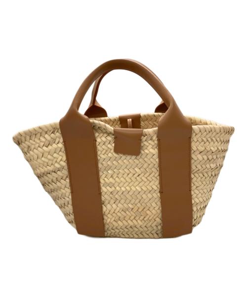 ZANCHETTI（ザンケッティー）ZANCHETTI (ザンケッティー) POSITANO STRAW BAG/ポジターノ・ストロー・バッグ ブラウンの古着・服飾アイテム