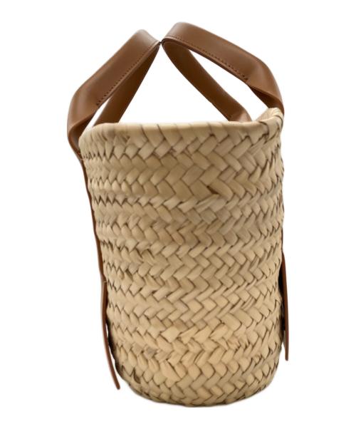 ZANCHETTI（ザンケッティー）ZANCHETTI (ザンケッティー) POSITANO STRAW BAG/ポジターノ・ストロー・バッグ ブラウンの古着・服飾アイテム