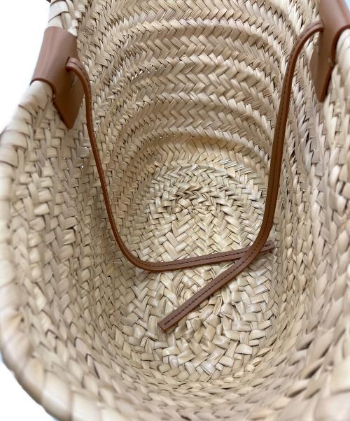 ZANCHETTI（ザンケッティー）ZANCHETTI (ザンケッティー) POSITANO STRAW BAG/ポジターノ・ストロー・バッグ ブラウンの古着・服飾アイテム