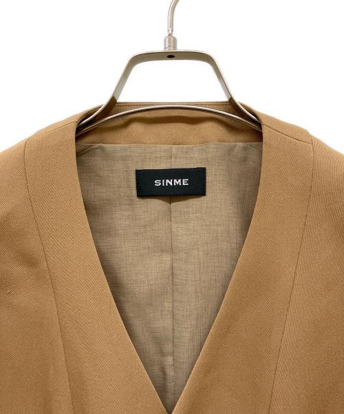 SINME（シンメ）SINME (シンメ) ジレ ベージュ サイズ:Mの古着・服飾アイテム