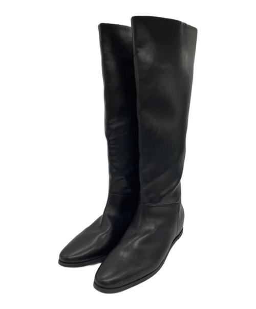 Le Talon（ル タロン）Le Talon (ル タロン) 2cmワイドシャフトロングブーツ ブラック サイズ:Lの古着・服飾アイテム