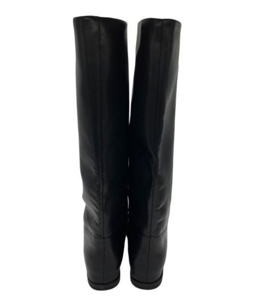 Le Talon（ル タロン）Le Talon (ル タロン) 2cmワイドシャフトロングブーツ ブラック サイズ:Lの古着・服飾アイテム
