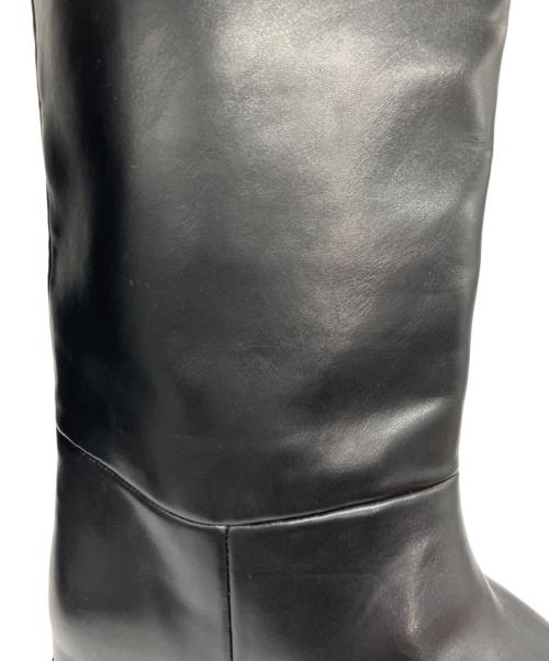 Le Talon（ル タロン）Le Talon (ル タロン) 2cmワイドシャフトロングブーツ ブラック サイズ:Lの古着・服飾アイテム