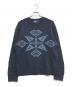 POLO RALPH LAUREN（ポロ・ラルフローレン）の古着「オルテガ柄ハンドメイドニット」｜ネイビー
