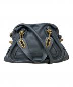 Chloeクロエ）の古着「パラティ 2WAYバッグ　Chloe（クロエ）　8HS891-043」｜グレー