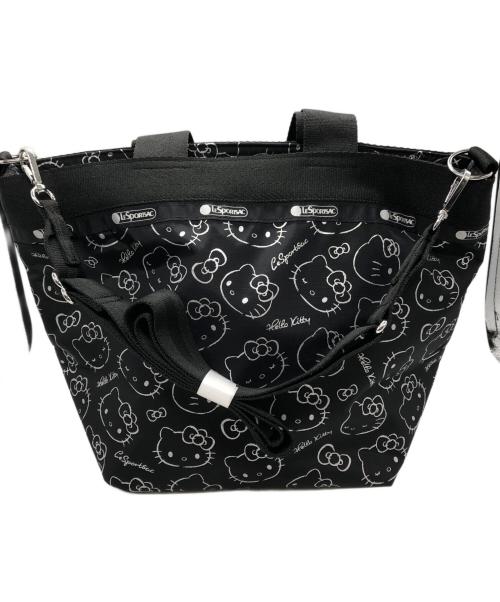 LeSportsac（レスポートサック）LeSportsac (レスポートサック) HELLO KITTY (ハローキティ) BUCKET TOTE ブラックの古着・服飾アイテム