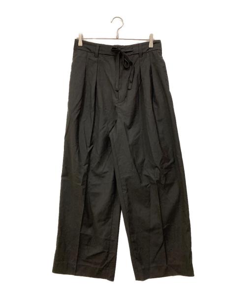 Adam et Rope（アダム エ ロペ）Adam et Rope (アダム エ ロペ) 2タック ワイドルーズ ドカンパンツ ブラック サイズ:SIZE Mの古着・服飾アイテム